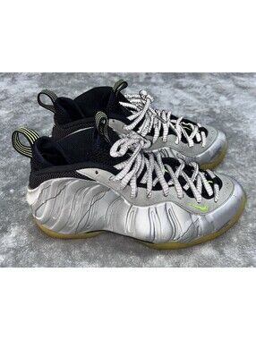 Nike Air Used Foamposite 1 Premium Silver Camo Green Men Shoes 575420-004 Size 7